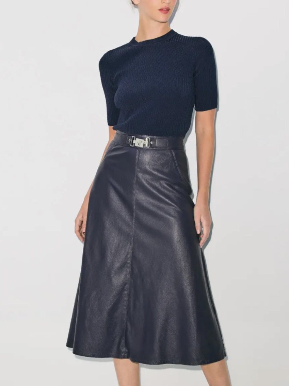 Shoshanna Angela Midi-Dress A Line Mixed Media SIZE XL